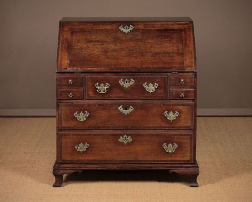 Georgian Oak Writing Bureau C.1800
