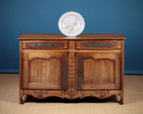 French Dresser Base with Painted Detail C.1800.