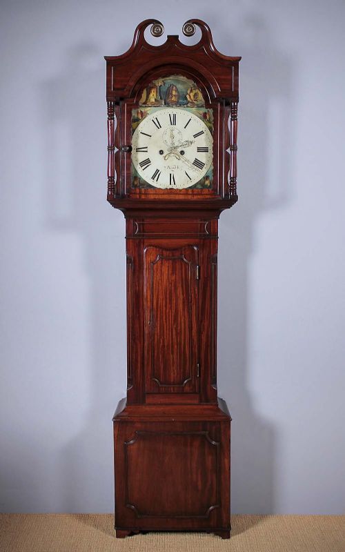 Neath Longcase Clock with Rocking Ship Movement C.1820