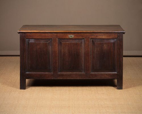 18th.c. Oak Coffer or Dower Chest C.1790.