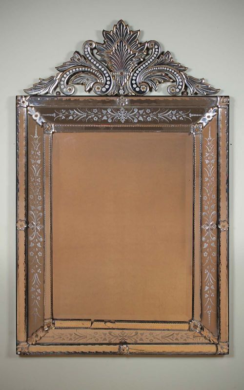 Venetian Cushion Mirror C.1900.