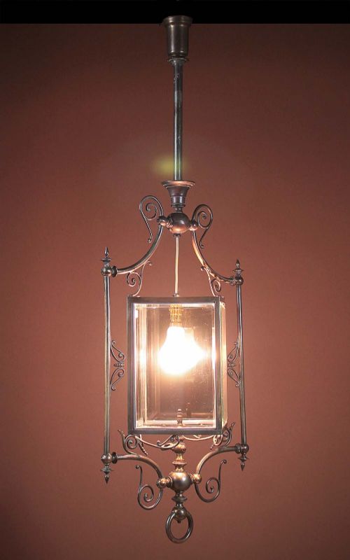 Brass Porch Lantern C.1890.