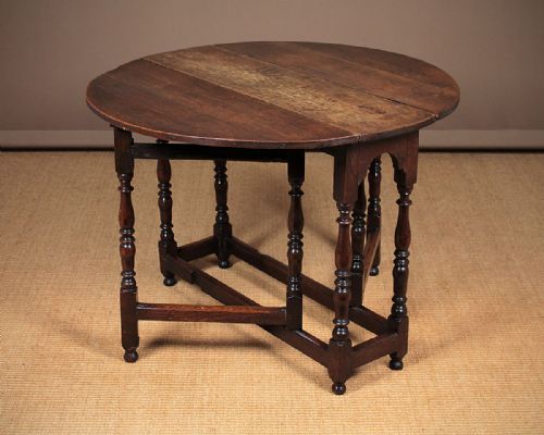 Small Oak Gateleg Supper Table C.1810.