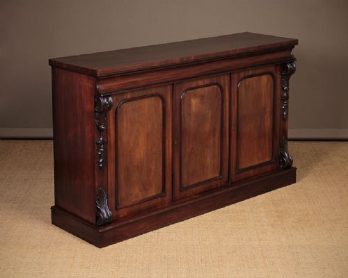 Three Door Mahogany Sideboard C.1860.
