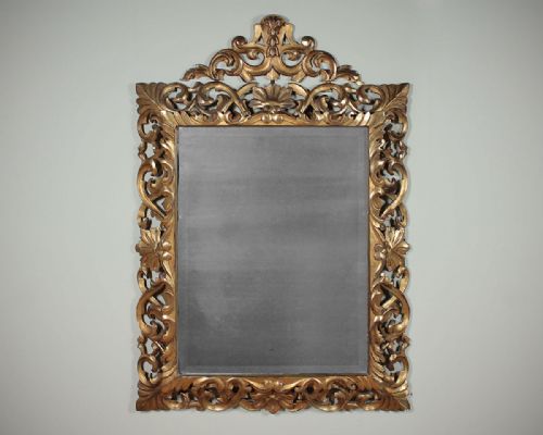 Large Gilded Cushion Frame Mirror C.1890.