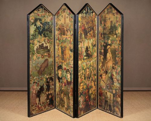 Scrap Work Folding Screen C.1880.