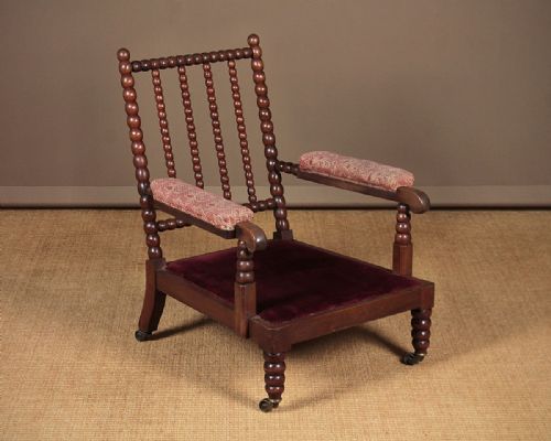 fig 1. Bobbin Turned Armchair by C.Hindley & Sons c.1840.