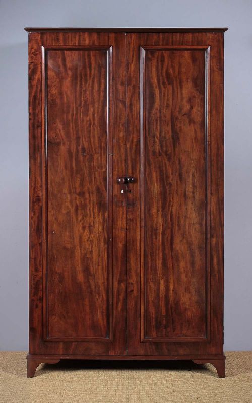 Small Two Door Mahogany Wardrobe C.1850.
