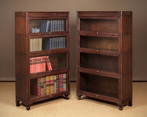 Pair of Stacking Office Bookcases C.1920.