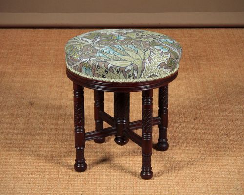 Art & Crafts Adjustable Dressing Stool C.1880.