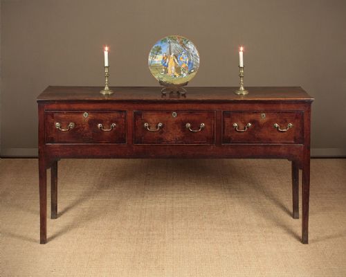 George III Open Dresser Base C.1780.