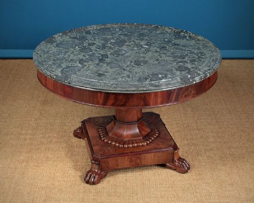 Low Marble Top Gueridon Centre Table C.1840.