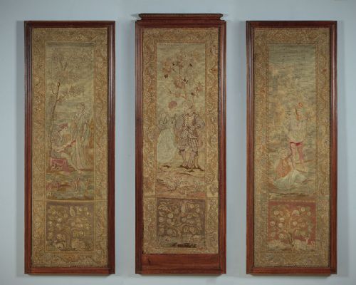 Three 16th.c. Style Framed Tapestry Panels C.1880.