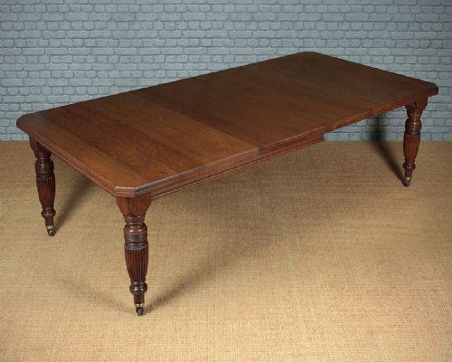 10 Seater Extending Oak Dining Table C.1890.