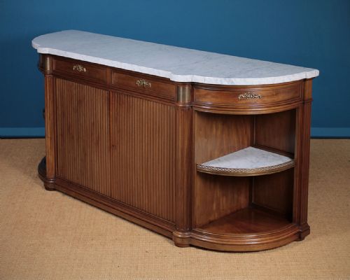Long Marble Top & Mahogany Sideboard C.1910.