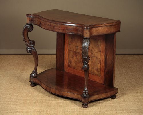 Serpentine Console Table C.1880.