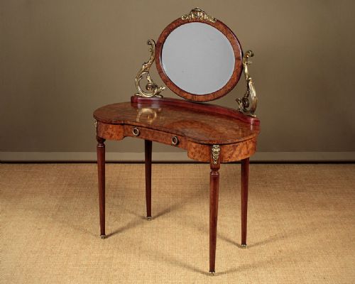 French Burr Elm Dressing Table C.1910.