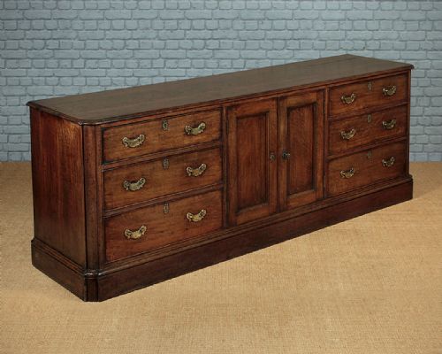 George III Oak Cheshire Farmhouse Dresser Base C.1800.