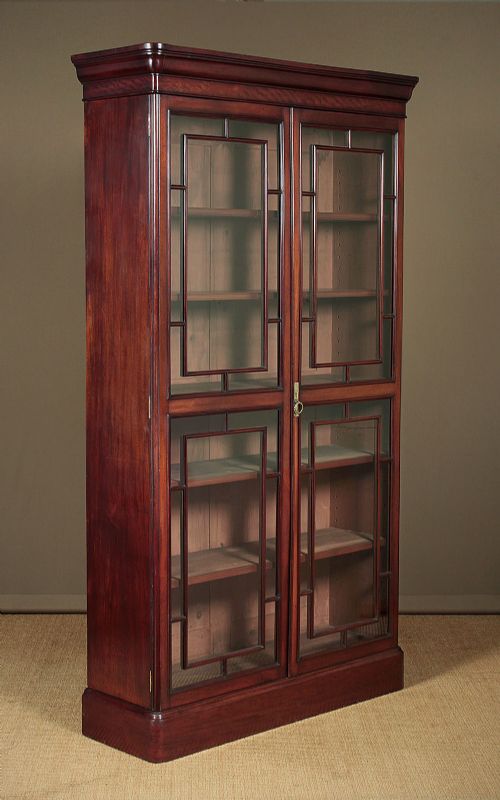 Tall Edwardian Office Bookcase C.1905.