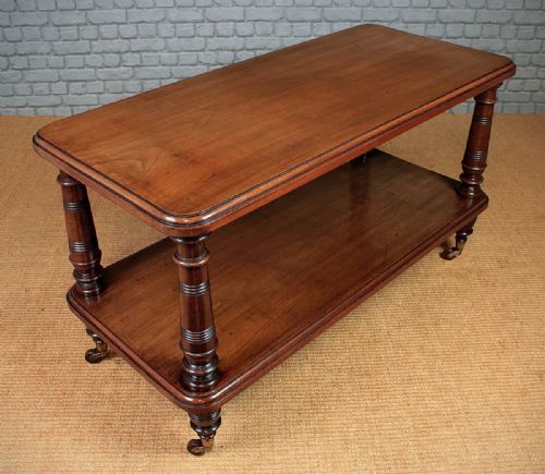 Two Tier Walnut Buffet Sideboard C.1870.