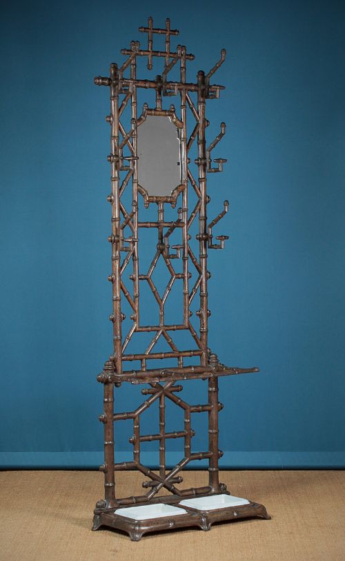 Cast Iron Faux Bamboo Hall Stand C.1875.