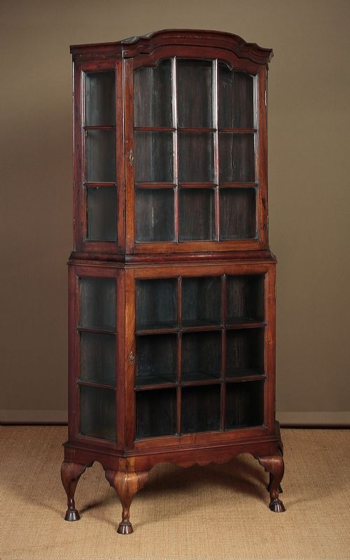 Late 19th.c. Walnut Display Cabinet C.1870.
