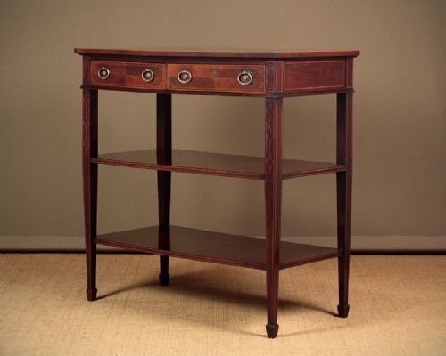 Edwardian Mahogany Three Tier Buffet Side Table C.1910.