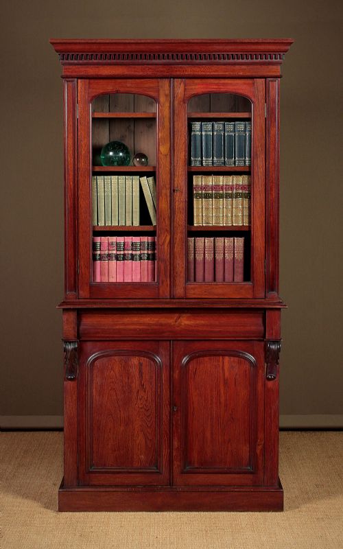 Quality Walnut Bookcase C.1870.
