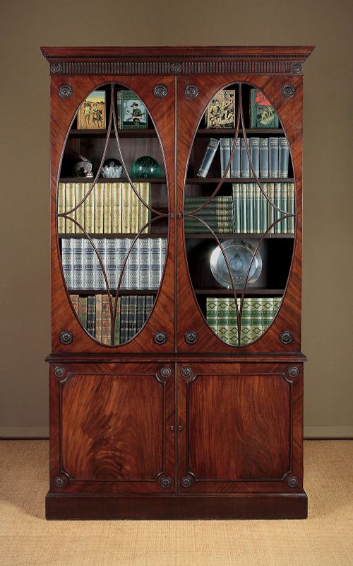 Large Edwardian Mahogany Bookcase C.1910.