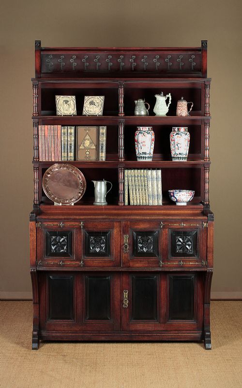 fig 1. Late 19th.c. Arts & Crafts Style Walnut Dresser c.1870.