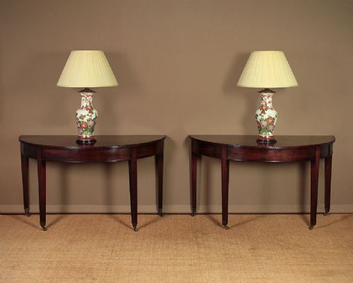 Pair George III Mahogany Side Tables C.1790.