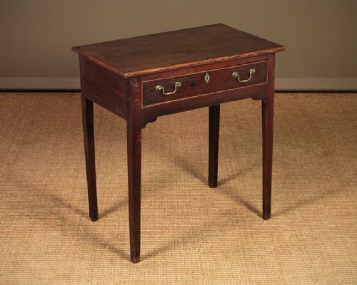 Georgian Oak Lowboy  Side Table C.1800.