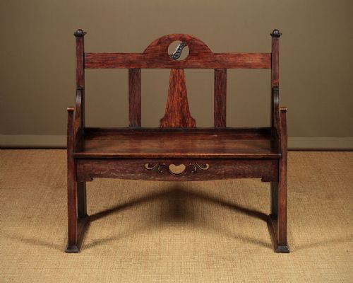 Small Arts & Crafts Hall Seat C.1900.