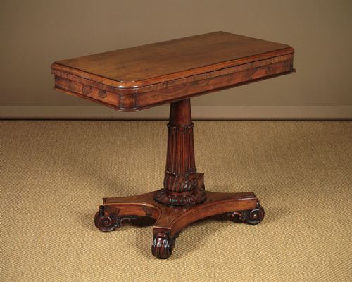 Regency Rosewood Fold Over Games Table C.1835.