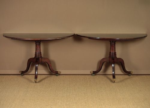 Pair of Georgian Demi-lune Side Tables C.1790.