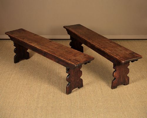 Pair of Oak Benches C.1900.
