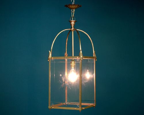 Brass Porch Lantern C.1910.