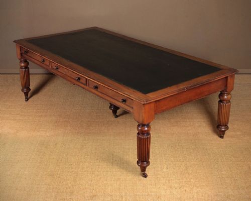 Very Large Mahogany Library Table C.1880.