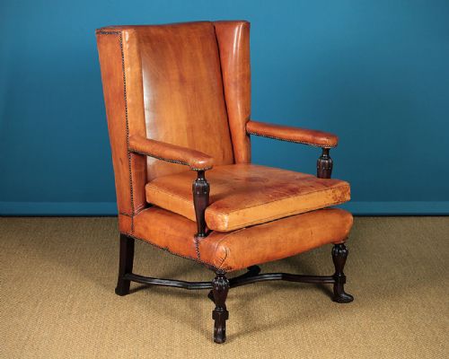 Large Leather Armchair C.1920.