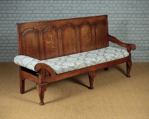 Unusual Early 19th.c. Oak Hybrid Settle & Chaise C.1820.