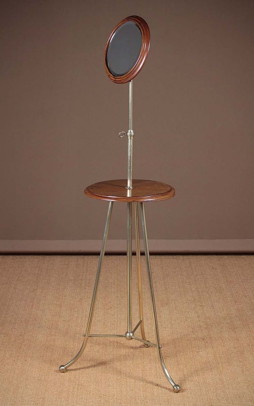 Adjustable Shaving Mirror on Stand C.1880.