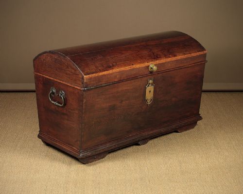 Large Oak Dome Top Trunk C.1790.
