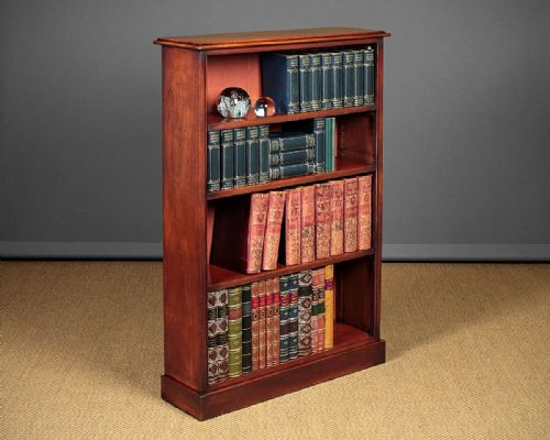 Narrow Mahogany Open Bookshelves C.1860.