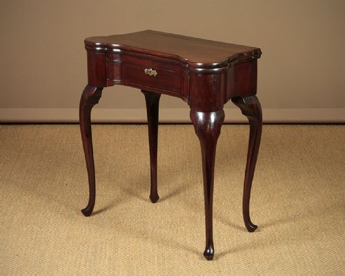 Small Georgian Mahogany Fold Over Games Table C.1820.
