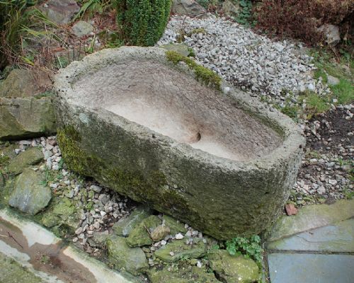 Large Mid 19th.c. Limestone Trough.