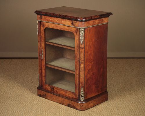 Small Burr Walnut Pier Cabinet C.1860.