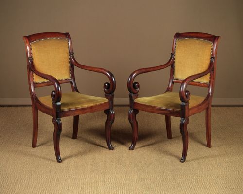 Pair of Regency Armchairs C.1830.