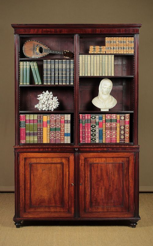 Mahogany Open Library Bookcase C.1830.
