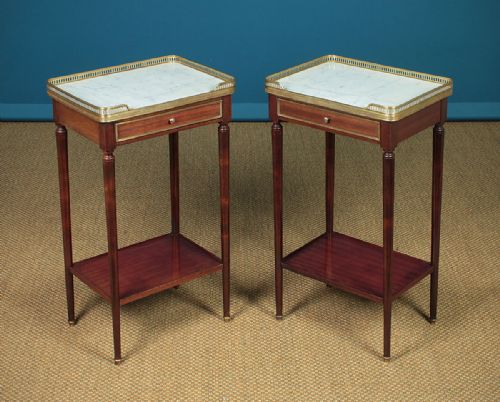 Pair of Marble Top Side Tables C.1930.