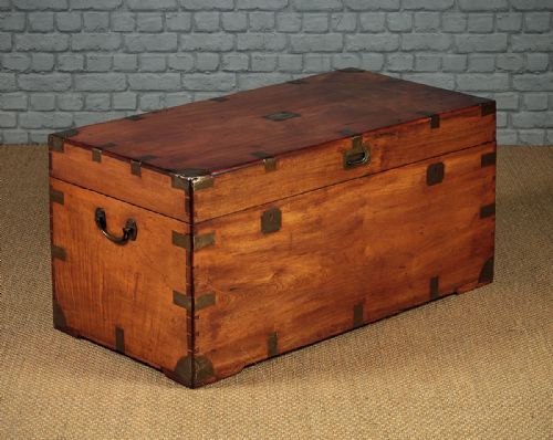 Large Camphorwood Campaign Chest C.1880.